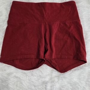 Wild Fable High-Waisted Burgundy Shorts